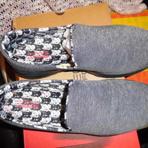 9.5M SKECHERS GO WALK JOY GRAY SCOTTIE BELLA SHOES - Picture 5 of 11